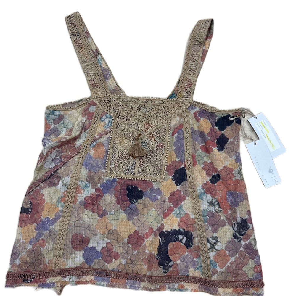 Burning Torch by Anthropologie EL FINN Tank Top NWT‎ Size S MSRP $288